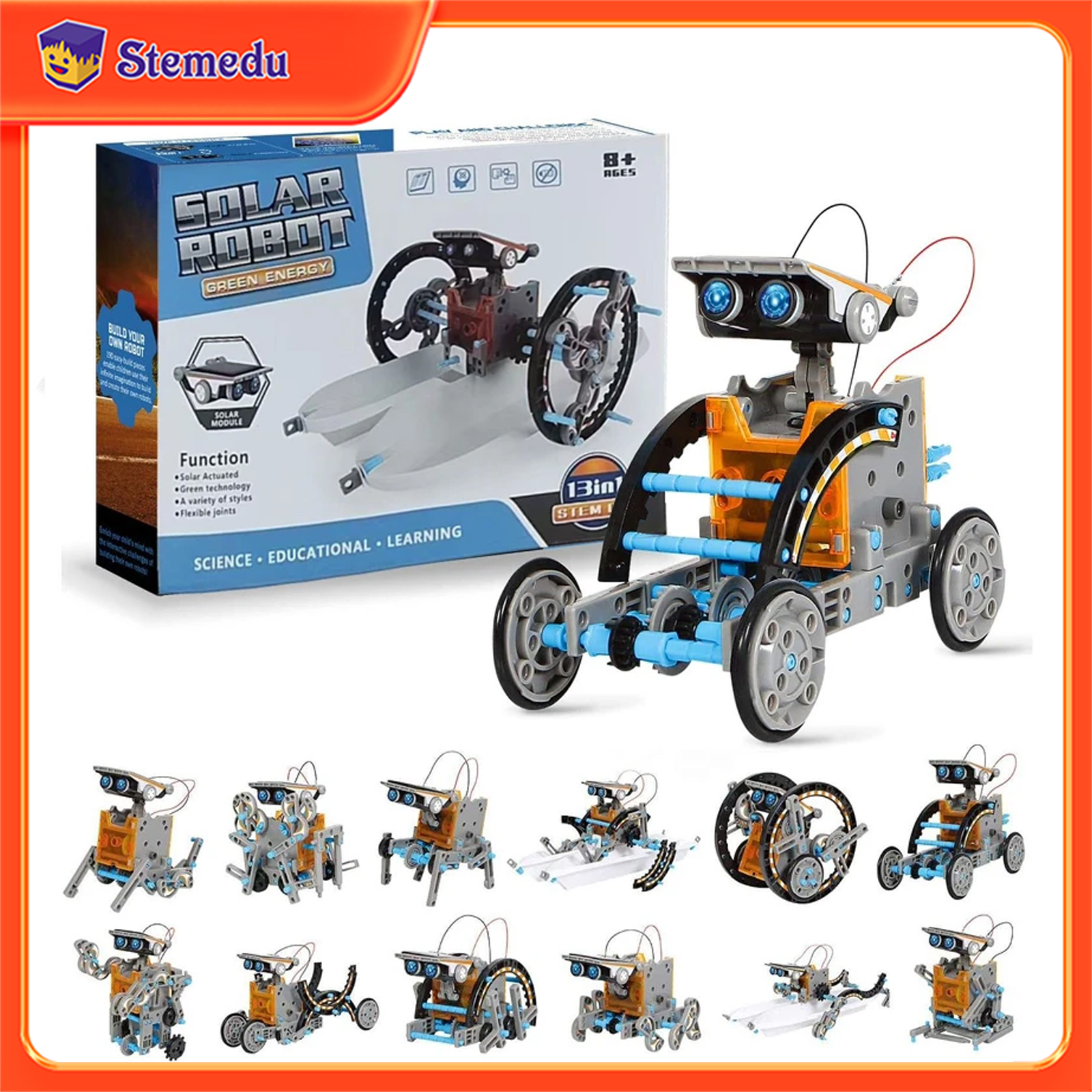 13 in 1 Solar Powered Robot Sc – Renewable Energy Lego recenzja i cena